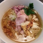 ボニートスープヌードルライク - 鰹と松茸の塩らぁめん（2016年10月数日限定）