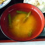 ドライブイン吾妻 - 味噌汁
