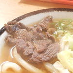 渡辺うどん - 馬肉、甘しょっぱ気味に似てある。