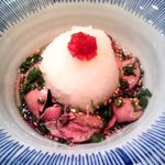 興 - 「フォアグラより旨い！」というほどファンの多い鶏の白レバーをおろしポン酢で食べると、喉が唸ります！