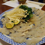 古長 - 鱧懐石の鱧シャブです。