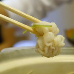 古長 - 鱧懐石の鱧シャブです。