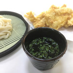 讃岐うどん みさと - 出汁に超細ねぎ