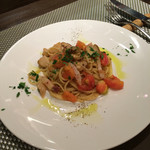 創作イタリアン Gemelli - イタリア産ポルチーニ茸とパンチェッタのフレッシュトマトソース スパゲッティーニ