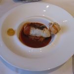マンヨウケン スタイル - 真鯛のポワレ、ポンパドールソース　サフラン風味の焼きリゾットと共に(2016.03)