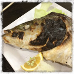 十八番 - ワラサのかぶと焼き。