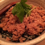 焼鳥 鳥はな - そぼろ丼