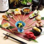 鍬焼きと日本酒　内山田