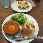 白楽ベーグル - 2010年11月 ランチA ベーグル＆スーププレート