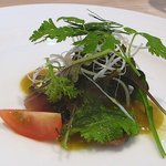 Nishimura Takahito La cuisine creativite - やいと鰹のカルパッチョ　サラダ仕立て