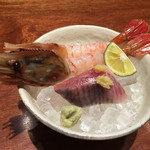 馬関 - ボタンエビと戻り鰹