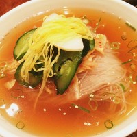 食道園 宗右衛門町本店  - 冷麺 レギュラーサイズ！
                    卓上のお酢を１本分消費w
