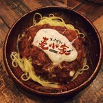 麦小家 - 店内一押しの納豆ミートソース