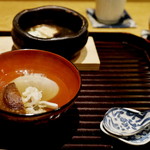 ごだん 宮ざわ - 鱧と椎茸のお吸い物　