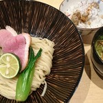 饗 くろ喜 - 鴨と松茸のつけそば+鴨あぶら飯 1800円