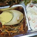肉のマルタケ - 煮玉子・きんぴら・スパサラダ