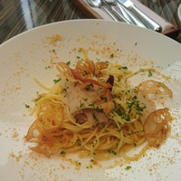 AWkitchen TOKYO 新丸ビル店 - 茨城県宮本三兄弟の『れんこん』とアンチョビのペペロンチーノ カラスミがけ
