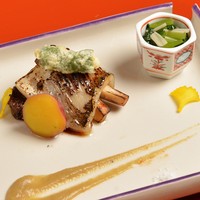 カマスと松茸のむこう焼きと焼き茄子