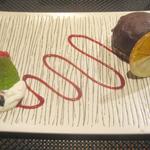 トラットリア ダイ パエサーニ - パッロッツォ（アブルッツォ風アーモンドとチョコレートのケーキ ヘーゼルナッツクリーム）　￥950