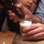 魚真 乃木坂店 - パパにお酌