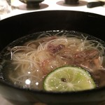 おにく 花柳 - 和牛テール素麺