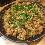 漁火 - イカ登板焼きの後にガーリックライスで〆ます‼️（涙）