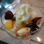 さらの木 - （2016/9月朝食）自家製ヨーグルトと果物