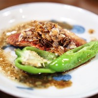 あそび割烹 さん葉か - ブダイのバター焼き　黄鯛のうろこカリカリ焼き
                