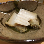 鮨 はしもと - 2016/9_鮑と鮑の肝醤油