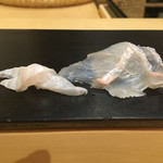 鮨 はしもと - 2016/9_平目とそのエンガワ