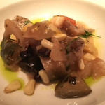 レストラン コバヤシ - 熊本県産オオモンハタの蒸し物　レンコンとヤングコーンの煮込み添え