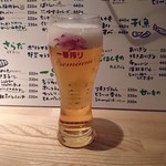 のらくら - メニューとビール