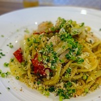アルフォルトゥーナ - 北海道 帆立とキャベツ、青のりのペペロンチーノ