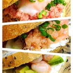 貴船 丼丸 - 【海鮮サンド】柔らかパンと海鮮！大人気です！！