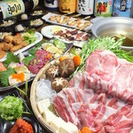 Wataru - 大満足！【肉の量2倍☆六白黒豚しゃぶしゃぶDXコース】4480円→3980円（+1000円で飲放付）