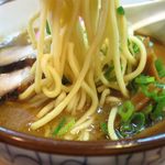 麺屋 高橋 - おさかな正油らーめんの麺