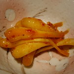 旬菜処 びいどろ - キムチ味の島らっきょ