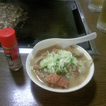 お好み焼き　関東 - 煮込み　モツ柔らかでした