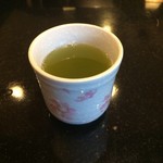 ときわだんご - 温かい緑茶。
            美味し。