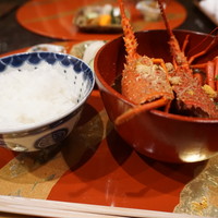 卓楽 - 伊勢海老の味噌汁とごはん