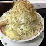 自家製太麺 ドカ盛 マッチョ 難波千日前店 - 塩ラーメン315g野菜にんにくマシマシ カラメ