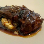 ラ クレリエール - 鰻リゾット、ここに鴨のコンソメを注ぎました