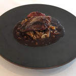 ラ クレリエール - 野菜の旨味を移した野菜の低温調理、肝のピュレとソースアルマニャック