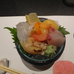 板前割烹 ひぐち - 2016/10 お昼の会石②　お造り