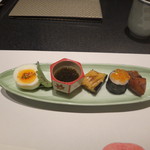 板前割烹 ひぐち - 2016/10 お昼の会石①　先附