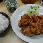 山庄 - 鶏肉の天ぷら定食