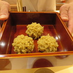 銀座 しのはら - 長野の利平栗の栗きんとん1