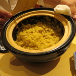 銀座 しのはら - 上海蟹の土鍋炊き込みご飯3