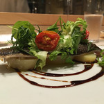 SUGALABO - 2016/9_新秋刀魚 今金男爵 グリーンサラダ バルサミコ