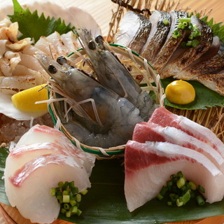 Dishes using fresh fish caught in the morning